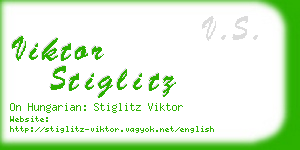 viktor stiglitz business card